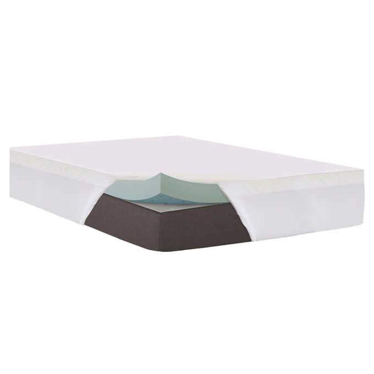 Air Gel Memory Foam Mattress Topper & Nature's Sleep